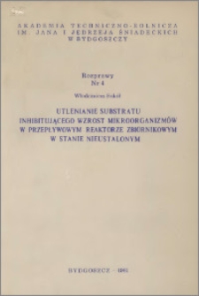 Utlenianie substratu inhibitującego wzrost mikroorganizmów w przepływowym reaktorze zbiornikowym w stanie nieustalonym