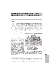 Wpływ myśli H.- G. Gadamera na możliwość kreacji i percepcji formy architektonicznej