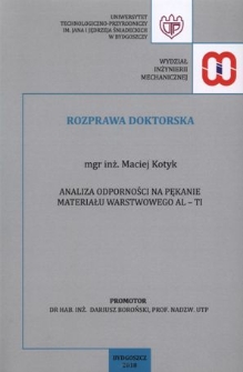 Analiza odporności na pękanie materiału warstwowego Al-Ti