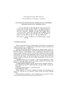 Zagadnienia odwrotne w modelowaniu obróbki elektrochemicznej kształtowej