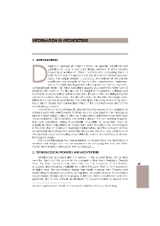 Information in architecture