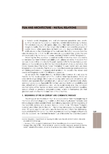 Film and architecture – mutual relations