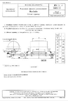 Przenośniki taśmowe powierzchniowe - Skrobaki - Główne wymiary BN-71/0452-18