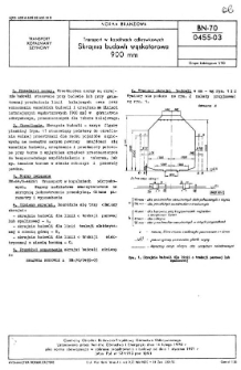 Transport w kopalniach odkrywkowych - Skrajnia budowli wąskotorowa 900 mm BN-70/0455-03