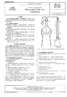 Produkty węglopochodne - Oznaczanie składu oleju karbolowego BN-70/0511-16