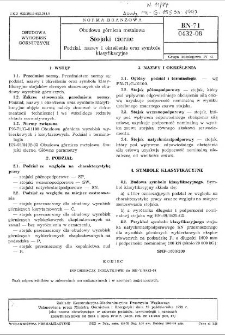 Obudowa górnicza metalowa - Stojaki cierne - Podział, nazwy i określenia oraz symbole klasyfikacyjne BN-71/0432-08