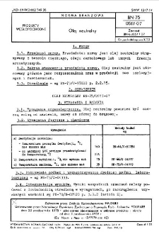 Olej neutralny BN-75/0517-07