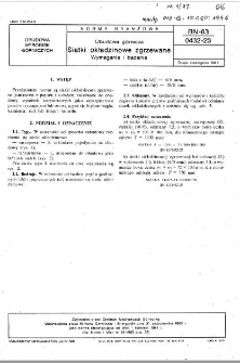 Obudowa górnicza - Siatki okładzinowe zgrzewane - Wymagania i badania BN-83/0432-23