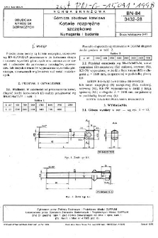Górnicza obudowa kotwiowa - Kotwie rozprężne szczękowe - Wymagania i badania BN-84/0432-28