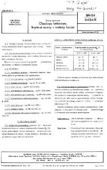 Szyby górnicze - Obudowa betonowa, kryteria oceny i metody badań BN-84/0434-11