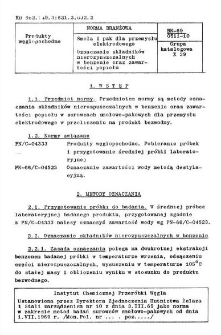 Smoła i pak dla przemysłu elektrodowego - Oznaczanie składników nierozpuszczalnych w benzenie oraz zawartości popiołu BN-69/0511-10