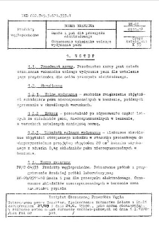 Smoła i pak dla przemysłu elektrodowego - Oznaczanie wskaźnika wolnego wydymania paku BN-69/0511-12