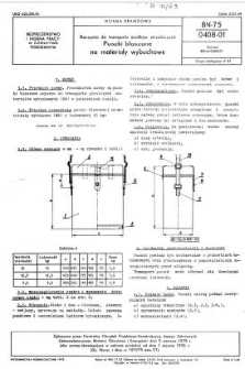 Naczynia do transportu środków strzelniczych - Puszki blaszane na materiały wybuchowe BN-75/0408-01