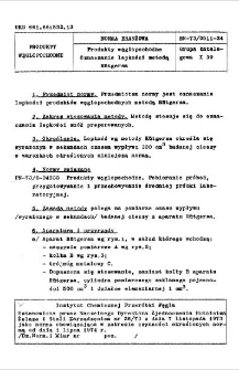 Produkty węglopochodne - Oznaczanie lepkości metodą Rütgersa BN-73/0511-24