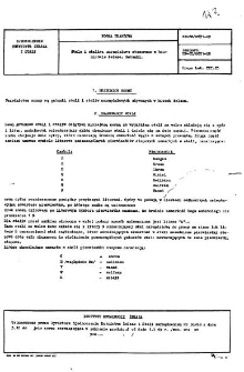 Stale i staliwa narzędziowe stosowane w hutnictwie żelaza - Gatunki BN-68/0631-03