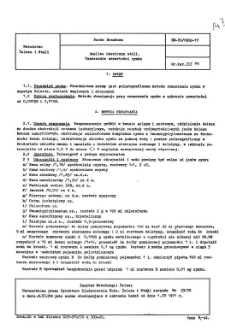Analiza chemiczna stali - Oznaczenie zawartości cynku BN-70/0602-17