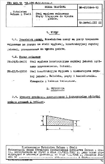 Stal węglowa walcowana - Pręty trapezowe do wyrobu podków BN-67/0644-13