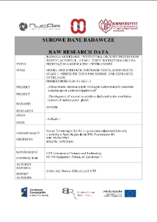 Badania modelowe i wytrzymałościowe przewodów wentylacyjnych - Etap 3. Badania numeryczne wytrzymałości na przeciążenia sejsmiczne i wybuchoweowe