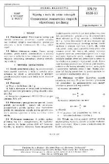 Wyroby z torfu do celów rolniczych - Oznaczanie zawartości cząsteczek określonej średnicy BN-72/0520-10