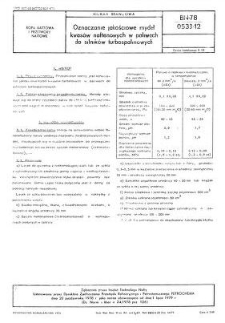 Oznaczanie jakościowe mydeł kwasów naftenowych w paliwach do silników turbospalinowych BN-78/0533-12