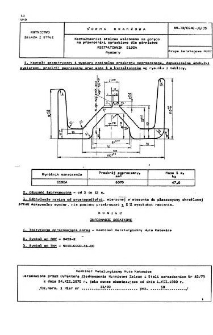 Kształtowniki stalowe walcowane na gorąco na przenośniki zgrzebłowe dla górnictwa - Kształtownik E190A - Wymiary BN-79/0646-06/05