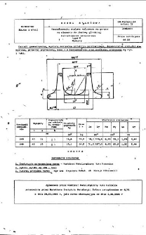 Kształtowniki stalowe walcowane na gorąco na elementy do obudowy górniczej - Kształtowniki stropnicowe typu U - Wymiary BN-81/0646-04 Arkusz 02