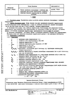 Pomiar natężenia koercyjnego i indukcji magnetycznej materiałów magnetycznie miękkich w otwartym obwodzie magnetycznym na próbkach prostych BN-70/0671-01