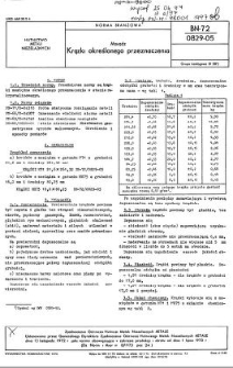 Mosiądz - Krążki określonego przeznaczenia BN-72/0829-05