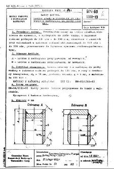 Kotły parowe - Króćce gładkie, ukosowane do spawania z zaślepkami do próby wodnej BN-65/1311-13