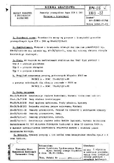 Pomosty przemysłowe typu 250 i 500 - Poręcze i krawężniki BN-66/1311-22