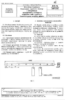 Mikroklimat kopalniany - Oznaczanie szybkości korozji i klasyfikacja agresywności korozyjnej względem stali węglowej konstrukcyjnej zwykłej jakości BN-74/1071-04