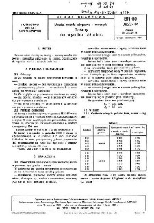 Miedź, miedź stopowa i mosiądz - Taśmy do wyrobu chłodnic BN-80/0822-14