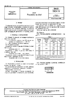 Miedź - Prasówka na drut BN-81/0824-16