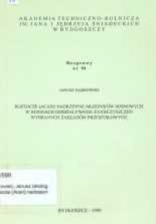 Roztocze (Acari) nadrzewne młodników sosnowych w rejonach oddziaływania zanieczyszczeń wybranych zakładów przemysłowych