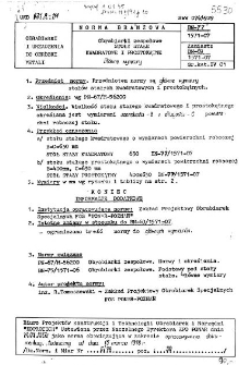 Obrabiarki zespołowe - Stoły stałe - Kwadratowe i prostokątne - Główne wymiary BN-77/1571-07