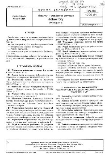 Maszyny i urządzenia górnicze - Kołowroty - Wymagania BN-84/1705-21