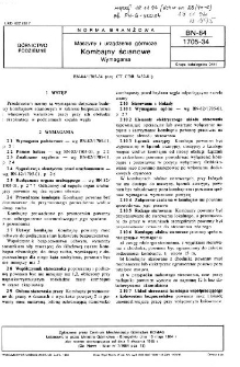 Maszyny i urządzenia górnicze - Kombajny ścianowe - Wymagania BN-84/1705-34