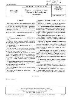 Maszyny i urządzenia górnicze - Ciągarki łańcuchowe - Wymagania BN-84/1705-51