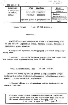 Obrabiarki zespołowe - Podstawy środkowe - Wymiary główne i przyłączeniowe BN-85/1571-19