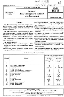 Wentylatory - Dobór elektrycznych silników asynchronicznych BN-71/1388-03