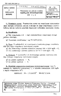 Paleniska na paliwo ciekłe - Rozpylacze hydrodynamiczne typ C i R BN-79/1313-04