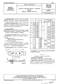 Łańcuchy naczyniowe koparek i zwałowarek - Ślizgi - Główne wymagania techniczne BN-68/1712-11