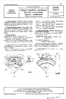 Segment ośmioboku napędowgo łańcucha naczyniowego koparek i zwałowarek - Główne wymagania techniczne BN-68/1712-12