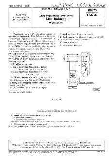 Tory kopalniane przesuwne - Klin hakowy - Wymagania BN-73/1722-21