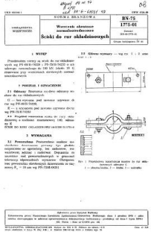 Wiercenia obrotowe normalnośrednicowe - Ściski do rur okładzinowych BN-75/1775-01