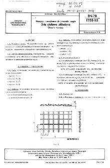 Maszyny i urządzenia do przeróbki węgla - Sita stalowe składane - Główne wymiary BN-78/1758-03