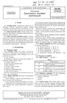Wiertnictwo - Cechowanie wyrobów wiertniczych BN-90/1770-01