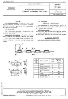 Przenośniki talerzowe hamujące - Łańcuch ogniwowy talerzowy BN-65/1729-01