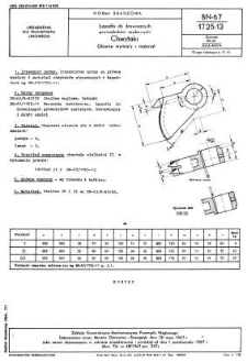 Łapadła do drewnianych prowadników szybowych - Chwytaki - Główne wymiary i materiał BN-67/1725-13