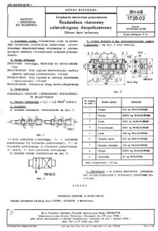 Urządzenia sterownicze pneumatyczne - Rozdzielacz różnicowy czterodrogowy dwupołożeniowy - Główne dane techniczne BN-68/1728-02